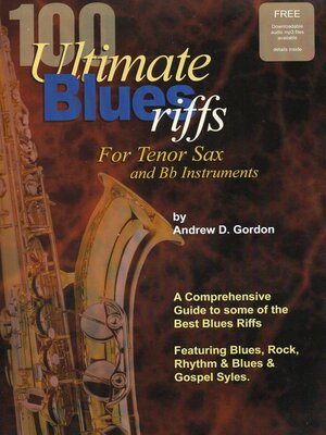 cover image of 100 Ultimate Blues Riffs for Tenor Saxophone & Bb instruments